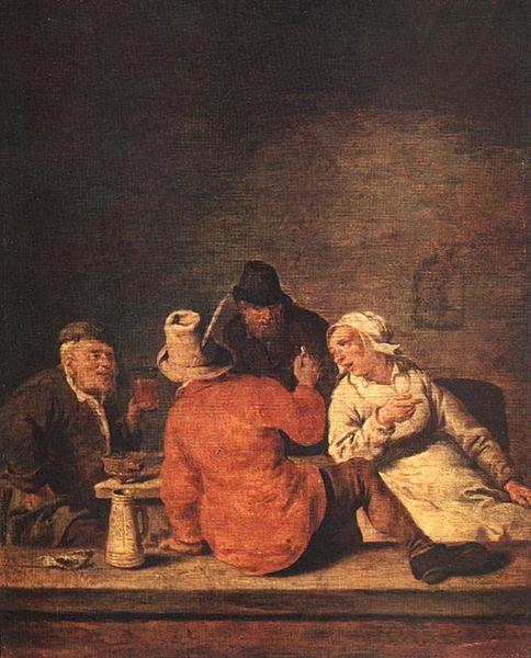 Jan Miense Molenaer Peasants in the Tavern Germany oil painting art
